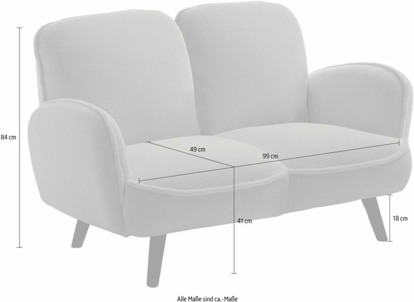 ATLANTIC home collection 2-Sitzer, mit Wellenunterfederung-Sofas-Ideen für dein Zuhause von Home Trends