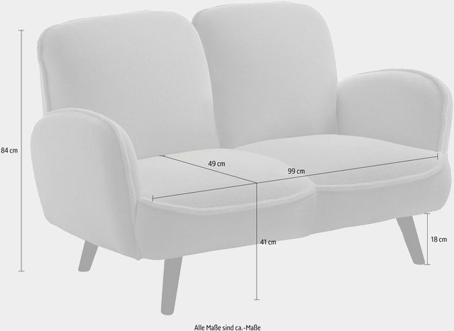 ATLANTIC home collection 2-Sitzer, mit Wellenunterfederung-Sofas-Inspirationen