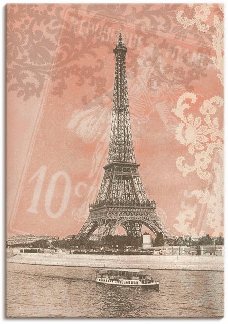 Artland Wandbild »Paris - Eiffelturm«, Gebäude (1 Stück), in vielen Größen & Produktarten - Alubild / Outdoorbild für den Außenbereich, Leinwandbild, Poster, Wandaufkleber / Wandtattoo auch für Badezimmer geeignet-Bilder-Inspirationen