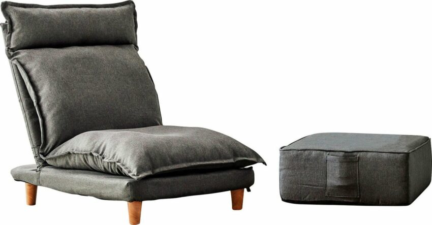SalesFever Loungeset, (Set, 2-tlg., Sessel mit Hocker), mit Liegefunktion, Relaxsessel, Loungesessel-Gartenmöbel-Sets-Ideen für dein Zuhause von Home Trends