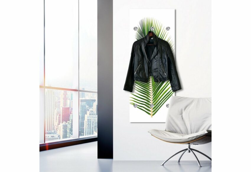 queence Garderobenpaneel »Palme«, mit 6 Haken, 50 x 120 cm-Garderoben-Ideen für dein Zuhause von Home Trends