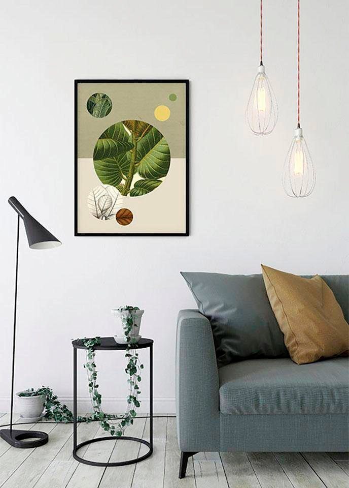 Komar Poster »Green Structure«, Pflanzen, Blätter, Höhe: 40cm-Bilder-Ideen für dein Zuhause von Home Trends