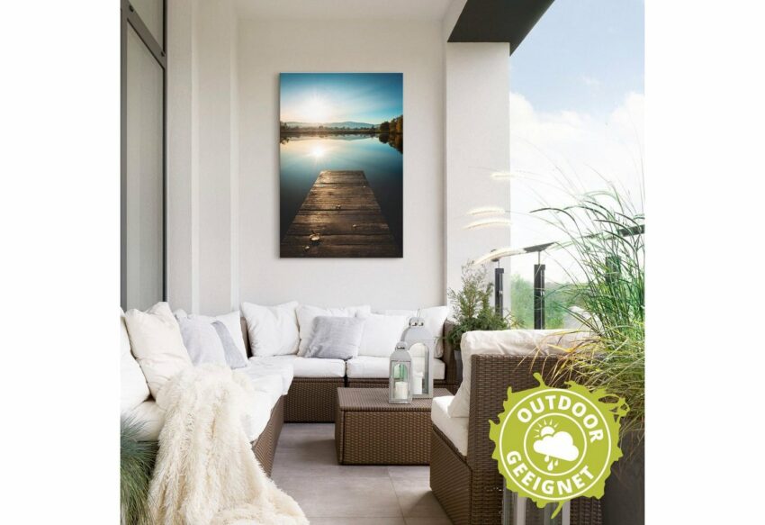 Artland Wandbild »Steg mit Brockenblick«, Seebilder (1 Stück), in vielen Größen & Produktarten - Alubild / Outdoorbild für den Außenbereich, Leinwandbild, Poster, Wandaufkleber / Wandtattoo auch für Badezimmer geeignet-Bilder-Ideen für dein Zuhause von Home Trends