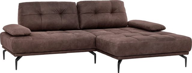 exxpo - sofa fashion Ecksofa, Inklusive Sitztiefenverstellung, Armlehnenverstellung, Metallfüße-Sofas-Inspirationen