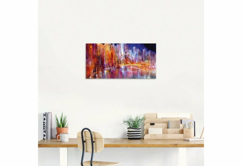 Artland Glasbild »Stadtansicht II«, Brücken (1 Stück)-Bilder-Ideen für dein Zuhause von Home Trends