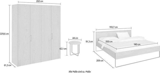 hülsta Komplettschlafzimmer »NEO Schlafen«, (Spar-Set, 4-St), mit einem 4- türigen Kleiderschrank, inklusive Liefer- und Montageservice durch hülsta Monteure-Komplettzimmer-Inspirationen