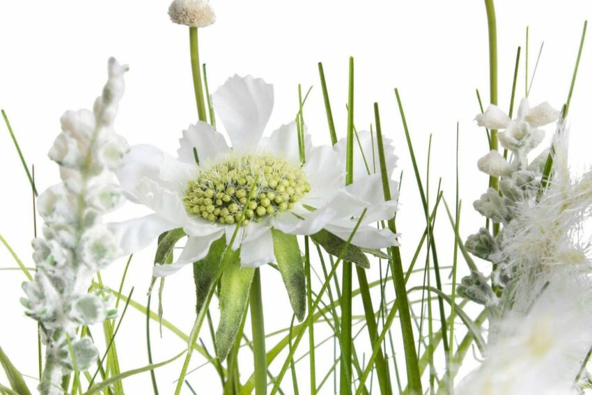 Kunstblume »Wiesenblumen im Kunststofftopf« Gras, Botanic-Haus, Höhe 42 cm-Kunstpflanzen-Ideen für dein Zuhause von Home Trends