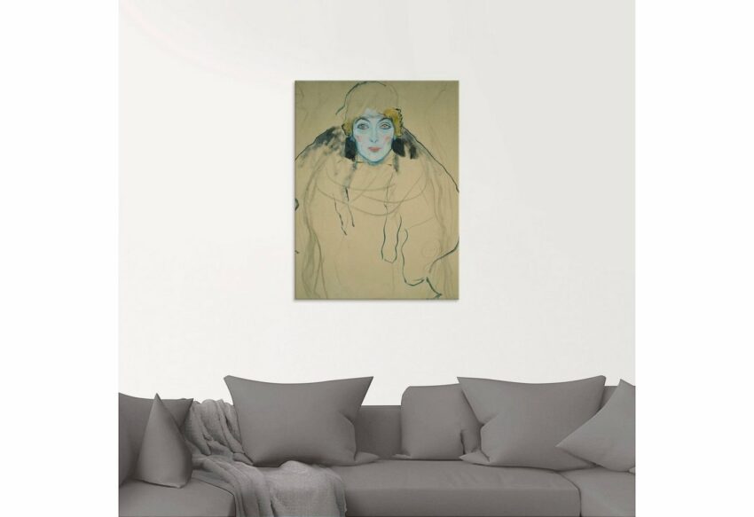 Artland Glasbild »Frauenkopf. 1918«, Frau (1 Stück)-Bilder-Ideen für dein Zuhause von Home Trends