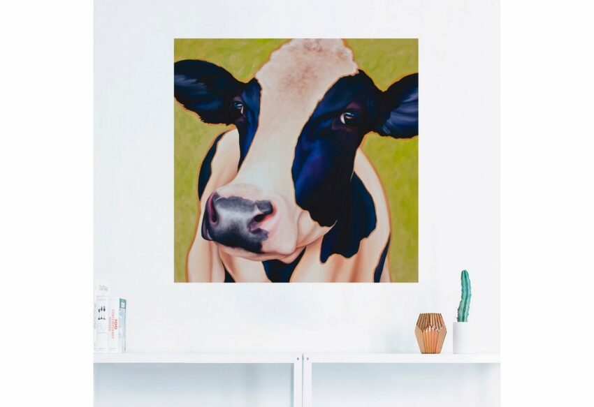 Artland Wandbild »Kuh Paula«, Haustiere (1 Stück), in vielen Größen & Produktarten -Leinwandbild, Poster, Wandaufkleber / Wandtattoo auch für Badezimmer geeignet-Bilder-Ideen für dein Zuhause von Home Trends