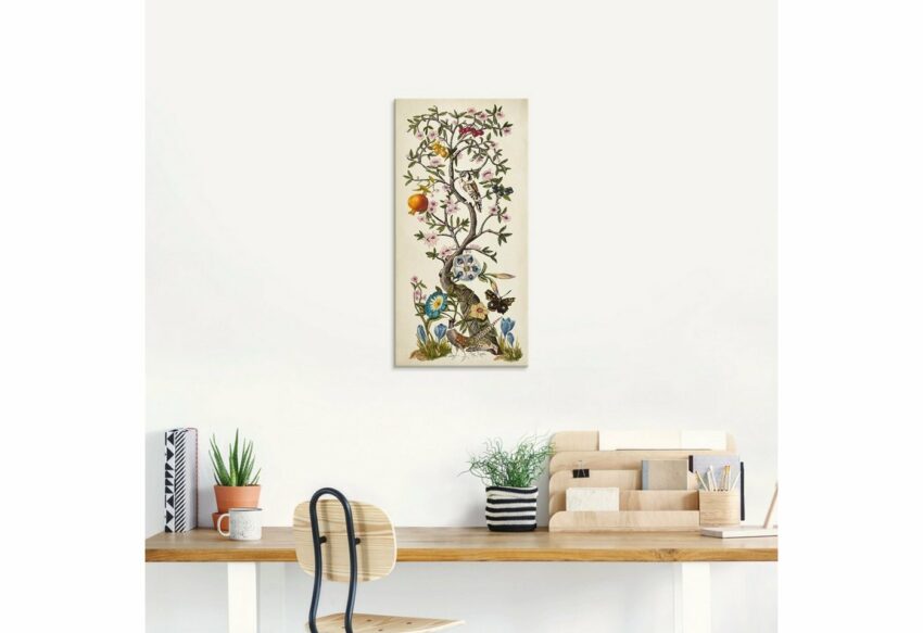 Artland Glasbild »Chinoiserie Natur I«, Pflanzen (1 Stück)-Bilder-Ideen für dein Zuhause von Home Trends