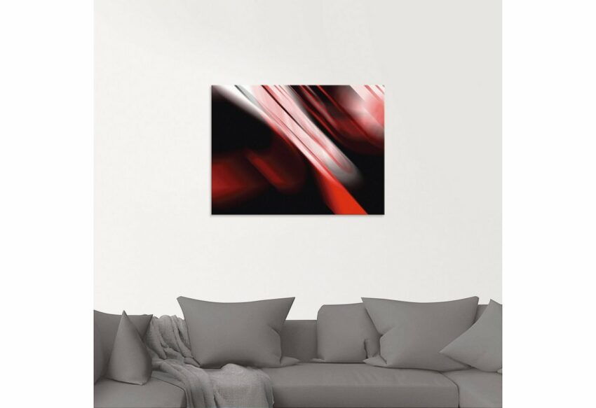 Artland Glasbild »Design Rot«, Gegenstandslos (1 Stück)-Bilder-Ideen für dein Zuhause von Home Trends