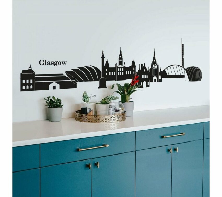 Wall-Art Wandtattoo »XXL Stadt Skyline Glasgow 120cm« (1 Stück)-Wandtattoos-Ideen für dein Zuhause von Home Trends