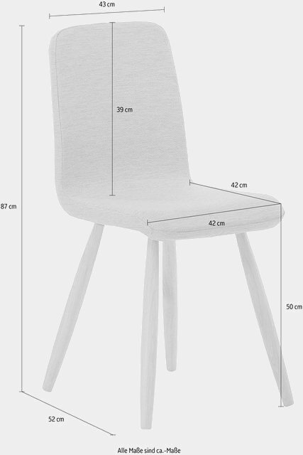 Mayer Sitzmöbel Esszimmerstuhl »myTILDA«, Vierfußgestell Metall und Eiche Massivholz, Sitzschale gepolstert-Stühle-Inspirationen
