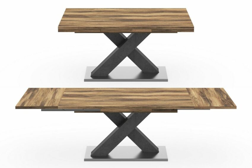 Mäusbacher Esstisch »Komfort C«, mit X-Gestell in graphit und mit Auszugsfunktion, Breite 160-260 cm-Tische-Ideen für dein Zuhause von Home Trends