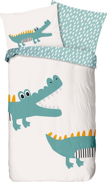 Kinderbettwäsche »Crocodile«, good morning, mit Krokodil-Bettwäsche-Inspirationen
