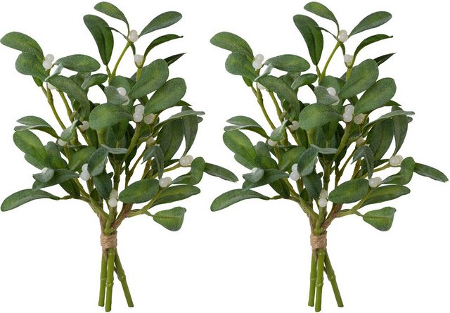 Kunstblume Mistel, Creativ deco, Höhe 34 cm, 2er Set, mit gefrosteter Optik-Kunstpflanzen-Inspirationen