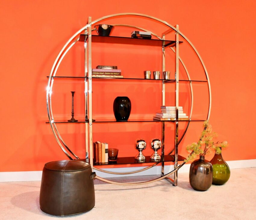 Leonique Regal »Circle«, mit vier Ablageflächen aus Glas und trendigem Chromgestell-Regale-Ideen für dein Zuhause von Home Trends