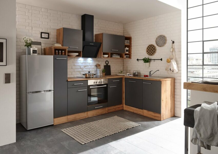 RESPEKTA Winkelküche »Lübeck«, mit E-Geräten, Stellbreite 250 / 172 cm-Küchenzeilen-Ideen für dein Zuhause von Home Trends