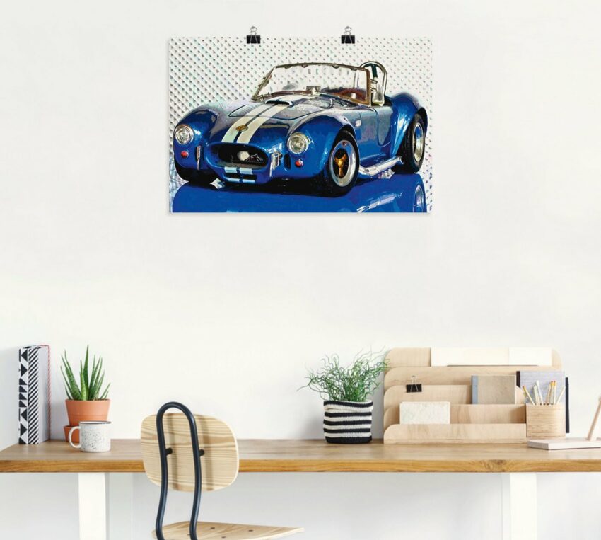 Artland Wandbild »Shelby Cobra blau«, Auto (1 Stück), in vielen Größen & Produktarten - Alubild / Outdoorbild für den Außenbereich, Leinwandbild, Poster, Wandaufkleber / Wandtattoo auch für Badezimmer geeignet-Bilder-Ideen für dein Zuhause von Home Trends
