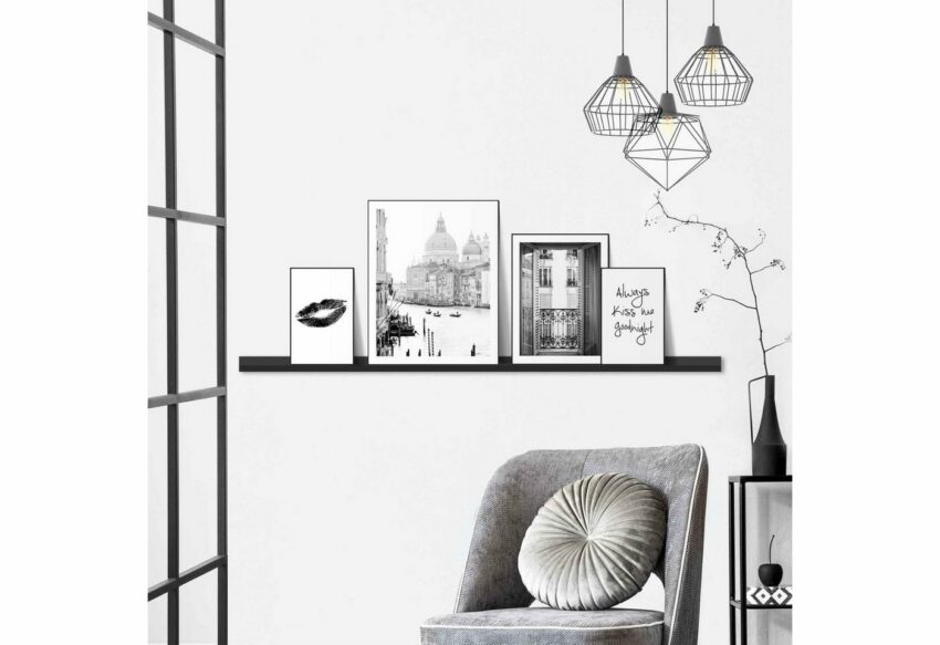Reinders! Wandbild »LIebe Frankreich - Italien - Vintage - Kuss - Text«, (4 Stück)-Bilder-Ideen für dein Zuhause von Home Trends