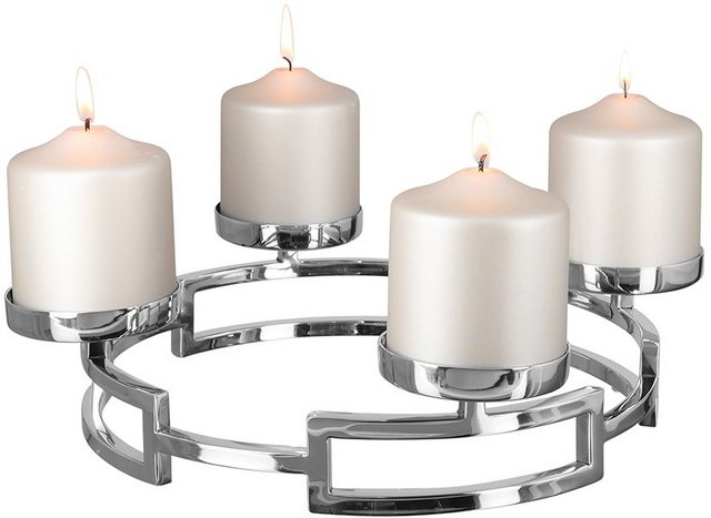 Fink Kerzenleuchter »HOMMAGE« (1 Stück), aus Edelstahl, 4-flammig, Adventsleuchter-Kerzenhalter-Inspirationen