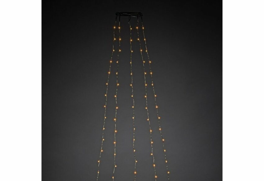 KONSTSMIDE LED-Lichtervorhang, 240-flammig, LED Baummantel mit Ring Ø 11, LED Tropfen, 5 Stränge à 48 Dioden-Lampen-Ideen für dein Zuhause von Home Trends