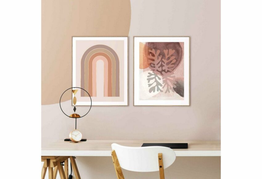Reinders! Wandbild »Abstrakte Formen Aktuell - Künstlerisch - Bogen - Tür«, (2 Stück)-Bilder-Ideen für dein Zuhause von Home Trends