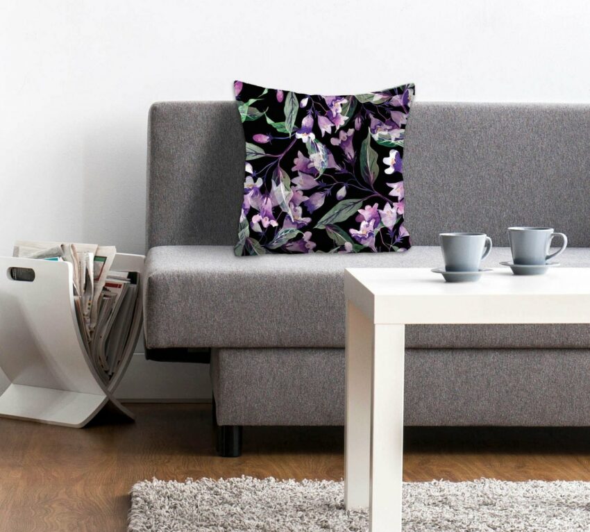 Kissenhülle »Leticia«, queence (1 Stück), mit Blütenmotiven-Kissen-Ideen für dein Zuhause von Home Trends