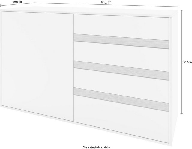 GWINNER Sideboard »CALEA«, mit Akzentstreifen, Breite 122,6 cm-Sideboards-Inspirationen