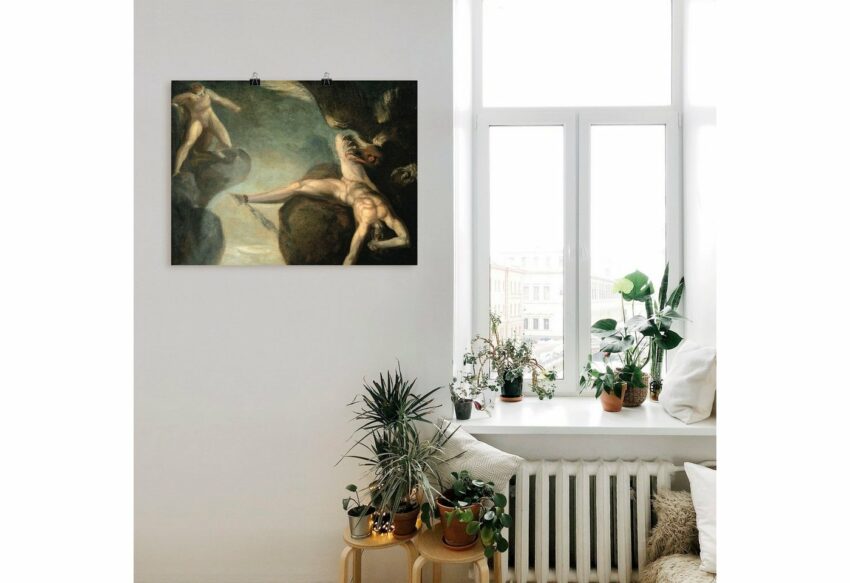 Artland Wandbild »Prometheus wird von Hercules gerettet«, Götter (1 Stück), in vielen Größen & Produktarten -Leinwandbild, Poster, Wandaufkleber / Wandtattoo auch für Badezimmer geeignet-Bilder-Ideen für dein Zuhause von Home Trends