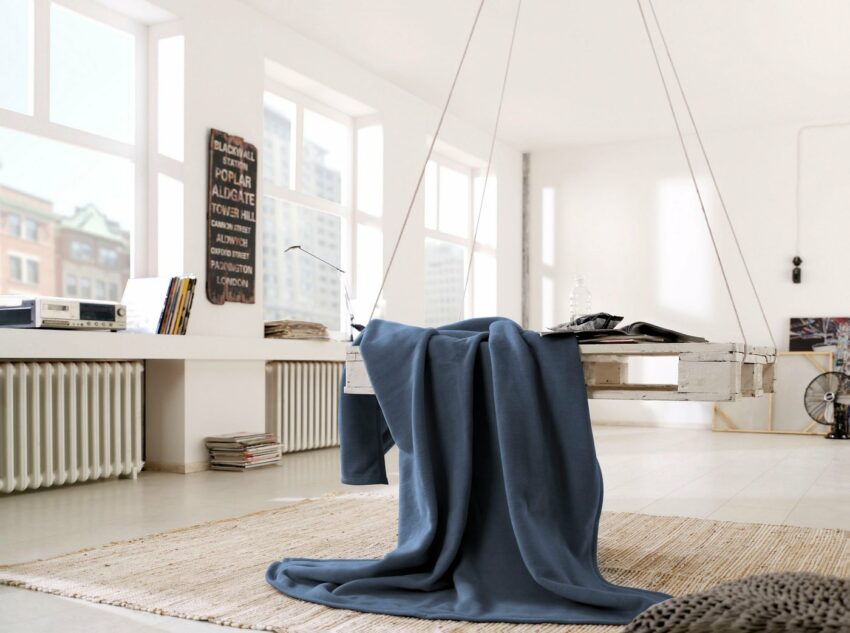 Wohndecke »Wohndecke Cotton Home«, BIEDERLACK, im Uni Design-Wohndecken-Ideen für dein Zuhause von Home Trends