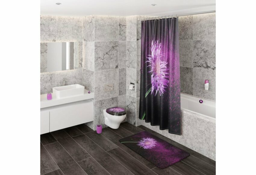 Badematte »Purple Dust« Sanilo, Höhe 15 mm, schnell trocknend, Memory Schaum-Badematten-Ideen für dein Zuhause von Home Trends