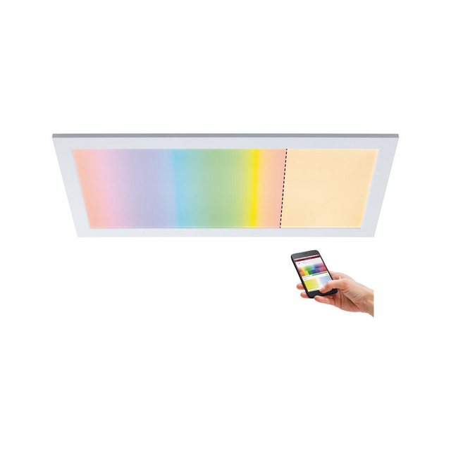 Paulmann LED Panel »Smart Home Amaris ZigBee RGBW eckig 595x295mm Weiß matt 22W 2.700K«-Lampen-Inspirationen