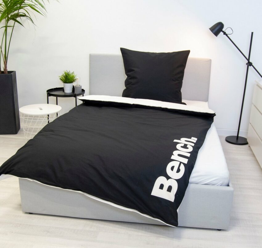Wendebettwäsche »Bench«, Bench., mit Schriftzug-Bettwäsche-Ideen für dein Zuhause von Home Trends