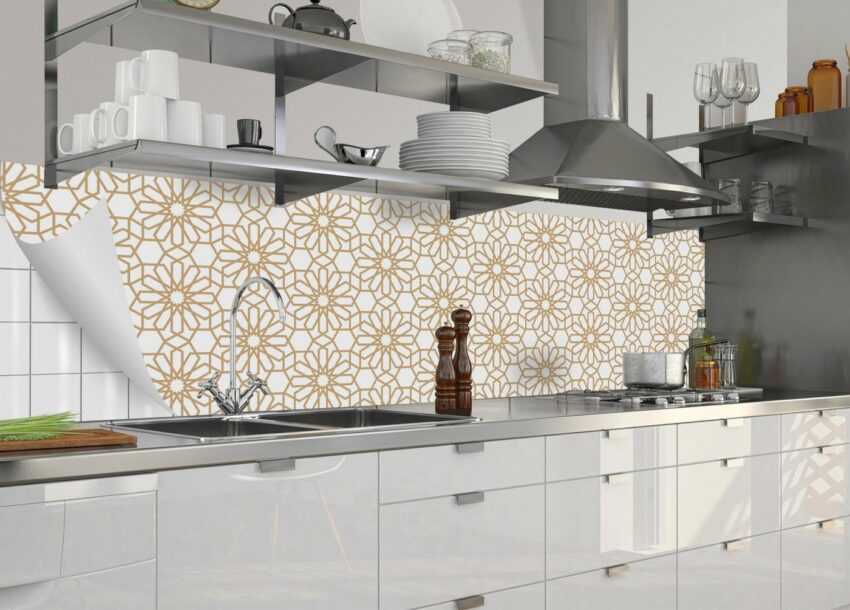 MySpotti Küchenrückwand »fixy Fleur«, selbstklebende und flexible Küchenrückwand-Folie-Küchenrückwände-Ideen für dein Zuhause von Home Trends