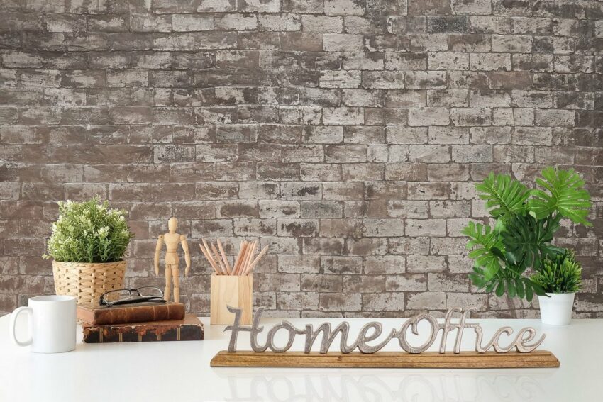 my home Deko-Schriftzug »Home Office« (1 Stück), aus Metall, auf Holz-Deko-Objekte-Ideen für dein Zuhause von Home Trends