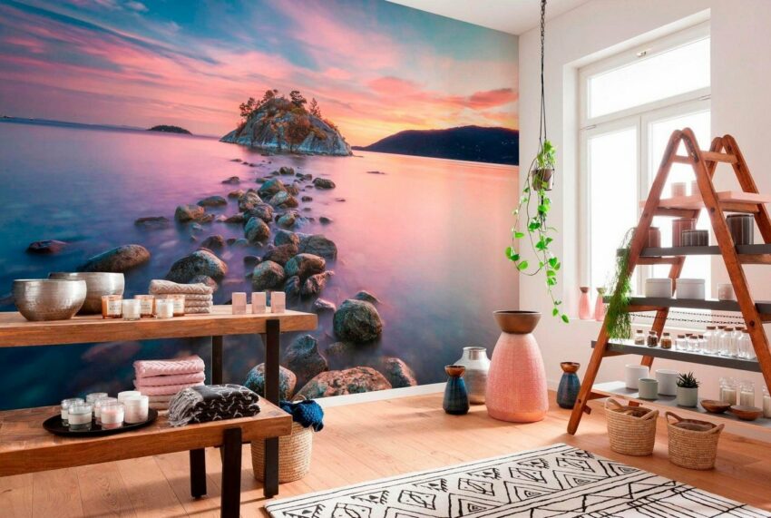 Komar Fototapete »Whytecliff«, glatt, bedruckt, Wald, Meer, (Set), ausgezeichnet lichtbeständig-Tapeten-Ideen für dein Zuhause von Home Trends