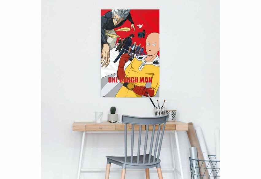 Reinders! Poster »One Punch Man Japan - Webcomic - Manga - Superheld Saitama«, (1 Stück)-Bilder-Ideen für dein Zuhause von Home Trends