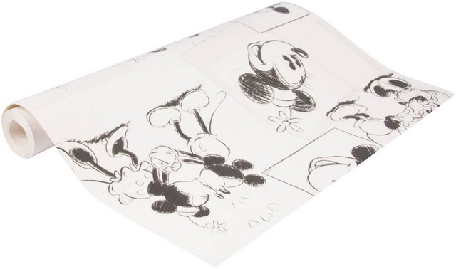 Papiertapete »Mickey and Minnie sketch«, Disney-Tapeten-Inspirationen