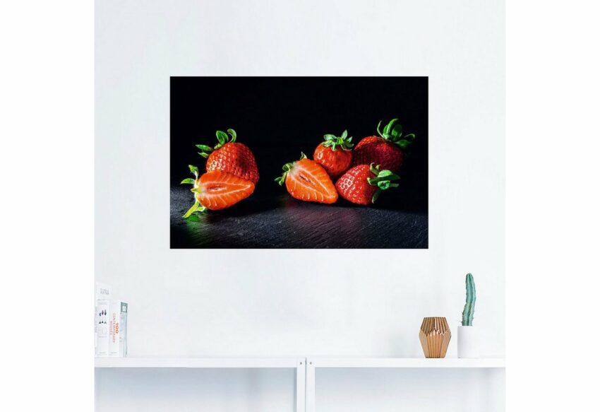 Artland Wandbild »Erdbeeren, süß und fruchtig«, Obst Bilder (1 Stück), in vielen Größen & Produktarten - Alubild / Outdoorbild für den Außenbereich, Leinwandbild, Poster, Wandaufkleber / Wandtattoo auch für Badezimmer geeignet-Bilder-Ideen für dein Zuhause von Home Trends
