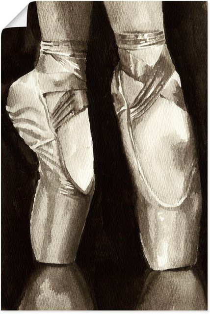 Artland Wandbild »Balletschuhe II«, Sport (1 Stück), in vielen Größen & Produktarten - Alubild / Outdoorbild für den Außenbereich, Leinwandbild, Poster, Wandaufkleber / Wandtattoo auch für Badezimmer geeignet-Bilder-Inspirationen