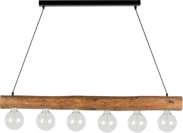 SPOT Light Pendelleuchte »TRABO SIMPLE«, Hängeleuchte, Holzbalken aus massivem Kiefernholz Ø 8-12 cm, Passende LM E27/exklusive, Made in Europe-Lampen-Inspirationen