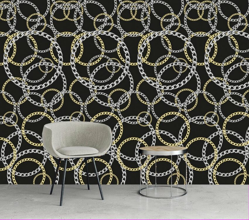 queence Vinyltapete »Fashion Chains«, 90 x 250 cm, selbstklebend-Tapeten-Ideen für dein Zuhause von Home Trends