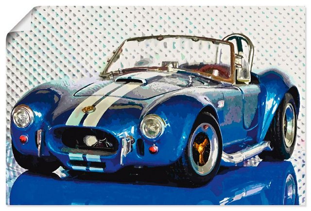 Artland Wandbild »Shelby Cobra blau«, Auto (1 Stück), in vielen Größen & Produktarten - Alubild / Outdoorbild für den Außenbereich, Leinwandbild, Poster, Wandaufkleber / Wandtattoo auch für Badezimmer geeignet-Bilder-Inspirationen