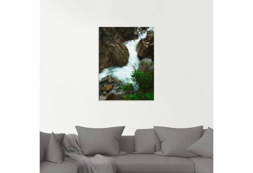 Artland Glasbild »Wasserfall bei Kandersteg«, Gewässer (1 Stück)-Bilder-Ideen für dein Zuhause von Home Trends