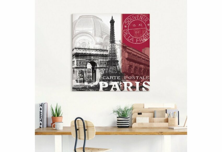 Artland Wandbild »Paris«, Gebäude (1 Stück), in vielen Größen & Produktarten - Alubild / Outdoorbild für den Außenbereich, Leinwandbild, Poster, Wandaufkleber / Wandtattoo auch für Badezimmer geeignet-Bilder-Ideen für dein Zuhause von Home Trends