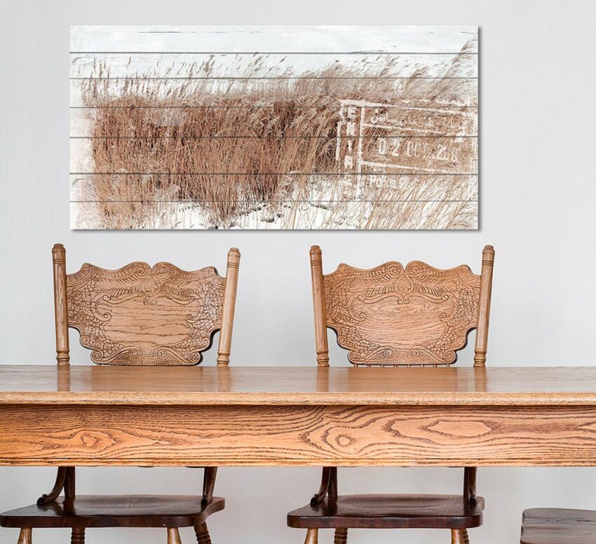 queence Holzbild »Schilf in den Dünen«, 40x80 cm-Bilder-Ideen für dein Zuhause von Home Trends