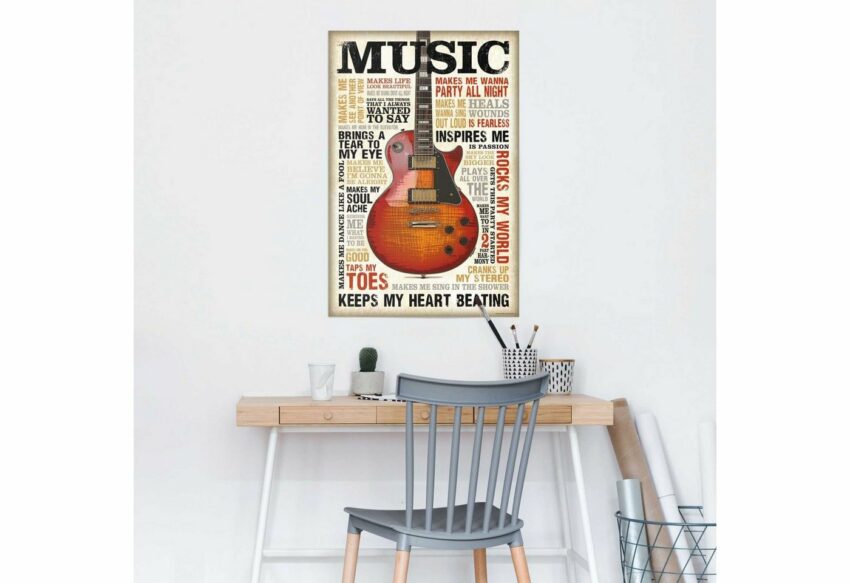 Reinders! Poster »Music is Passion«, (1 Stück)-Bilder-Ideen für dein Zuhause von Home Trends