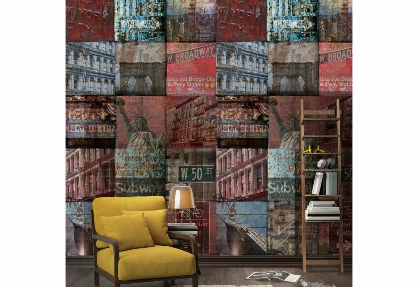 Bodenmeister Fototapete »New York Collage«-Tapeten-Ideen für dein Zuhause von Home Trends