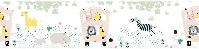 A.S. Création Bordüre »Safari Friends«, glatt, für Baby- und Kinderzimmer, selbstklebend, PVC-frei-Bordüren-Inspirationen